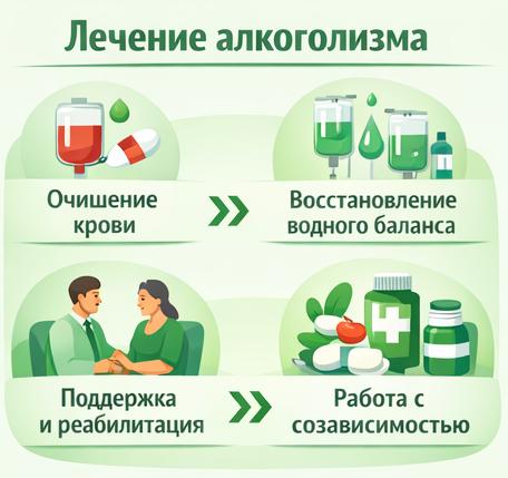 лечение алкоголизма в Лесозаводске этапы